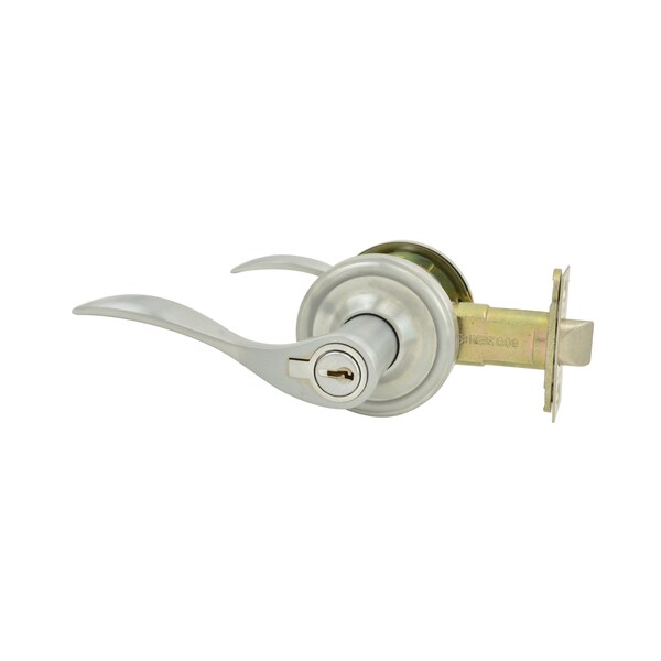 Weslock Left HBordeau Entry Lock ADJ Latch Full Lip Strike Satin Chrome L0640UDUDSL23 - main